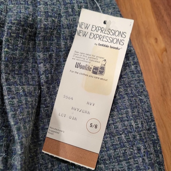NWT New Expressions by Bobbie Brooks High Rise Pleated Front Lined  Wool… - Picture 16 of 16